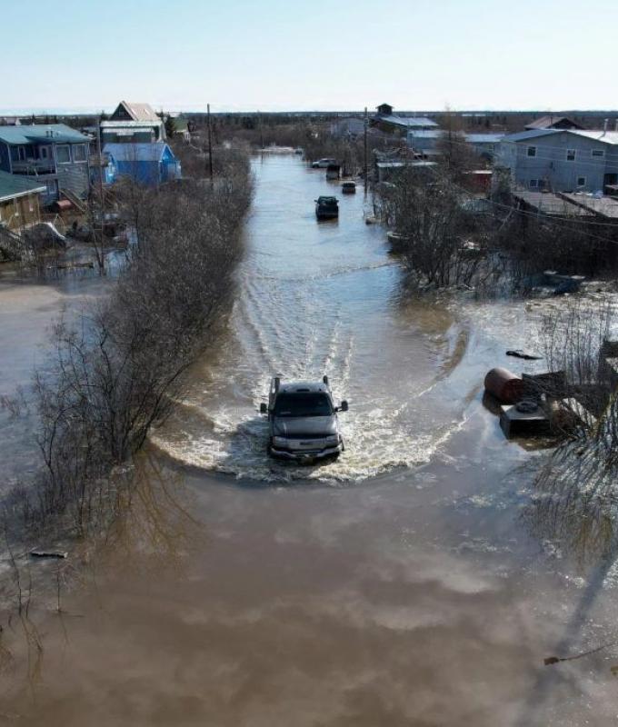 Dunleavy dichiara il disastro in seguito alla storica inondazione del fiume Kuskokwim