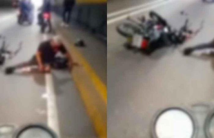 Video | Il motociclista si è strappato una parte del viso dopo essere caduto in un tunnel