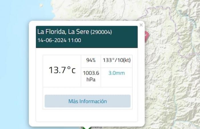 Sistema frontale nella regione di Coquimbo: quanta pioggia è caduta a La Serena e Ovalle