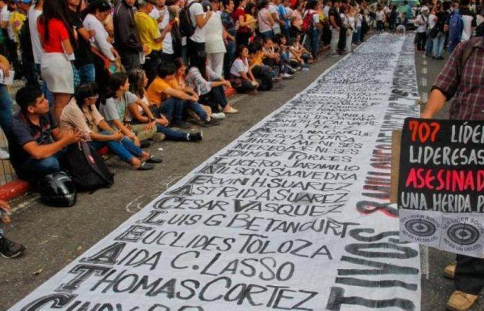 Assassinio di leader sociali in Colombia tra gennaio e maggio 2024, dati ONU