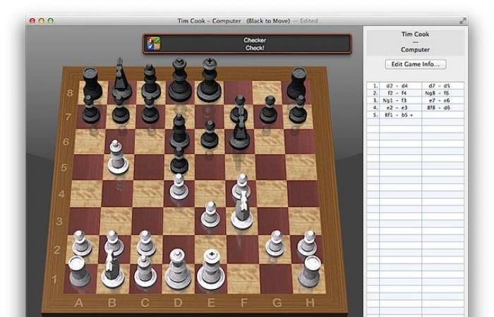 Apple aggiorna la sua app Mac Chess per la prima volta dal 2012