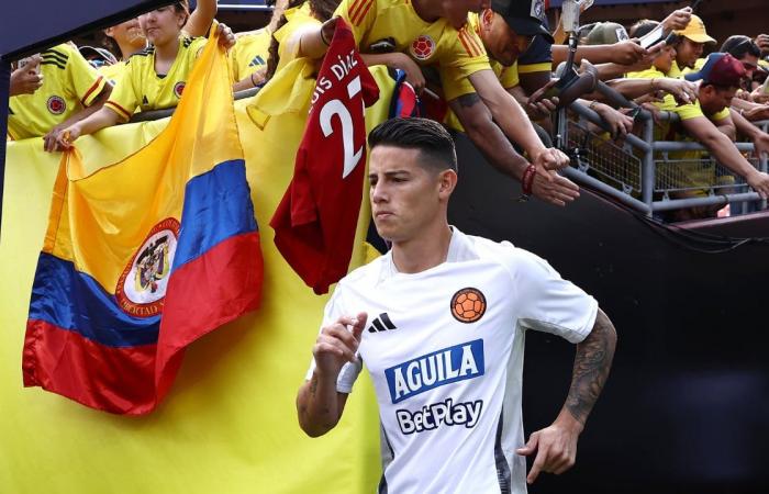 Emozionante omaggio a James Rodríguez per le sue 100 partite con la Nazionale colombiana, prima della partita con la Bolivia