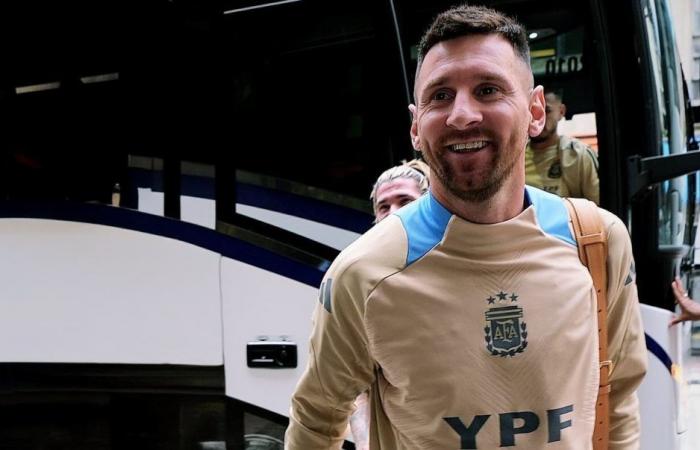 L’Argentina è arrivata ad Atlanta per il debutto in Copa América: Messi, con un sorriso puro :: Olé USA