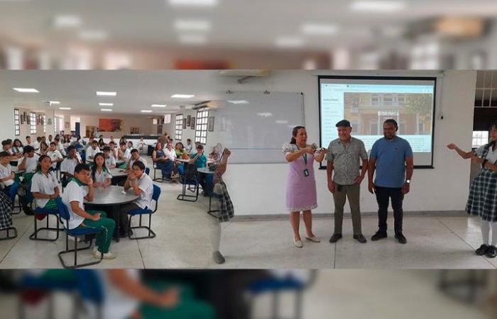 Hanno inaugurato il nuovo progetto tecnologico della biblioteca scolastica del Liceo Celedón
