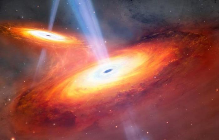 Trovano la coppia più distante di quasar che si fonde, 900 milioni di anni dopo il Big Bang