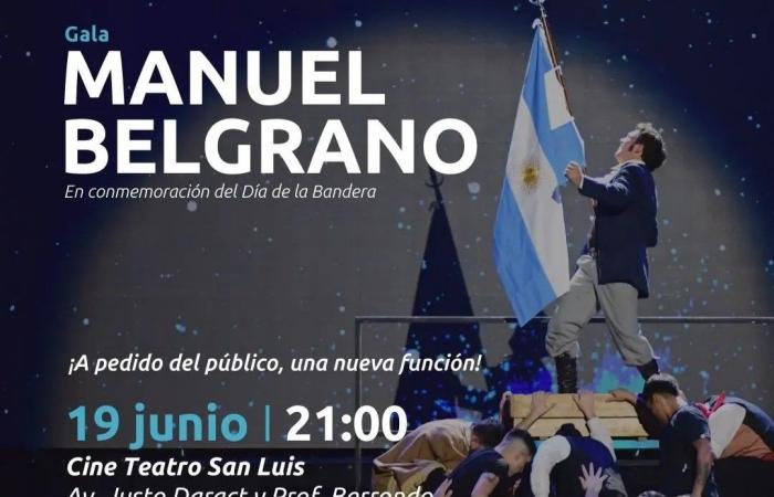 Terranno il Gala ‘Manuel Belgrano’ nel Cinema Teatro San Luis
