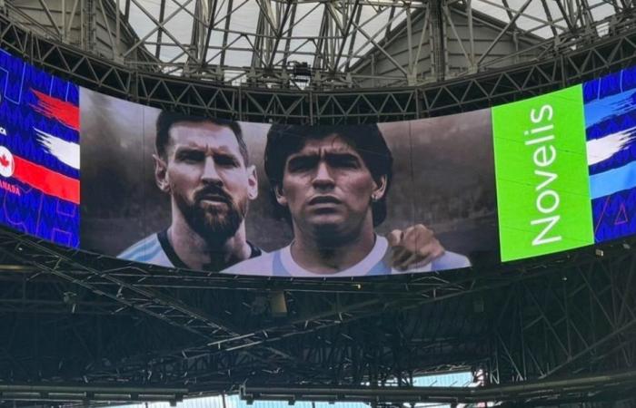 L’immagine di Messi e Maradona nell’anteprima di Argentina-Canada :: Olé