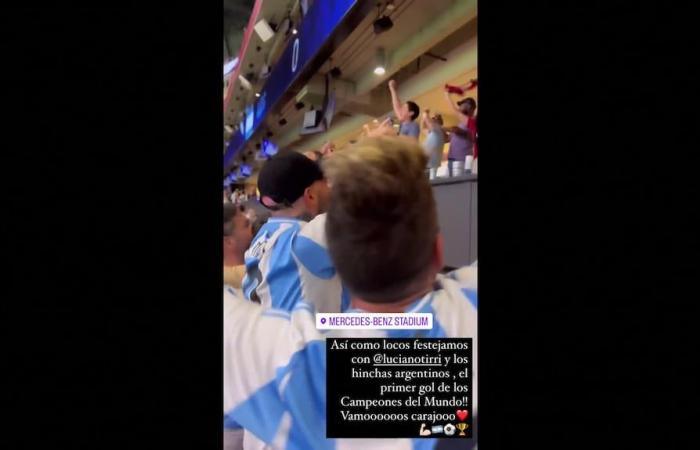 Wanda Nara, Nico Occhiato e Anto Roccuzzo hanno assistito al debutto dell’Argentina in Copa América