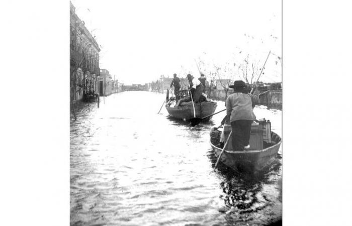 1905, l’anno in cui il fiume entrò per la prima volta in gran parte della città di Santa Fe