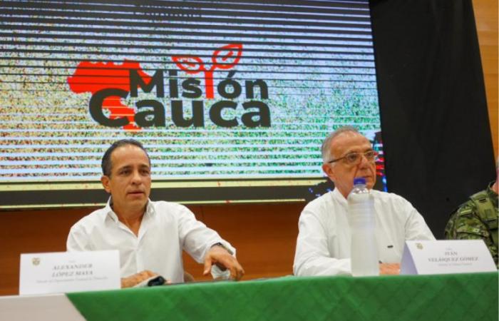 Nella foto: il governo lancia la “Missione Cauca” per combattere l’ondata di violenza