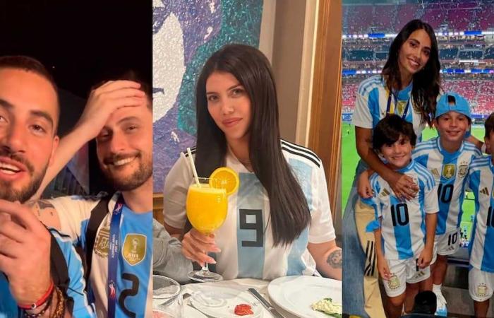 Wanda Nara, Nico Occhiato e Anto Roccuzzo hanno assistito al debutto dell’Argentina in Copa América