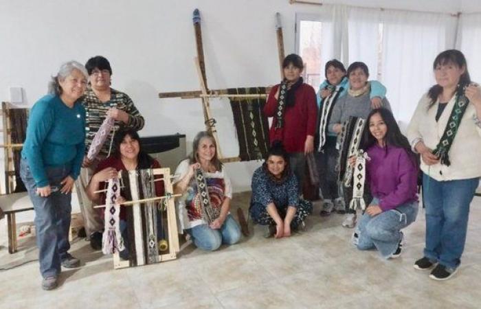 La Provincia ha fornito formazione sul telaio mapuche lavorato