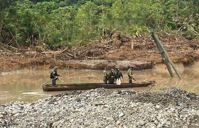 Distruggono le unità minerarie di Chocó che estraevano 18.000 grammi d’oro al mese
