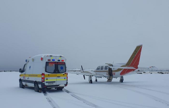 Effettuano con successo un’evacuazione aeromedica ad Aysén nonostante le avversità climatiche – Radio45Sur.cl