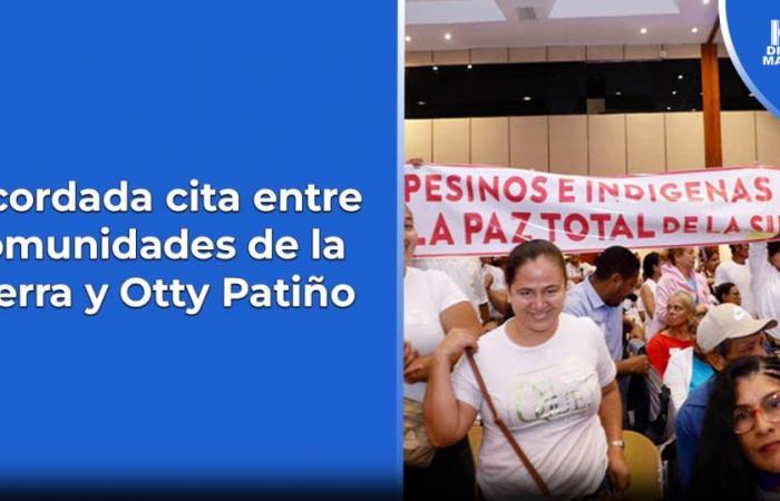 Appuntamento concordato tra le comunità della Sierra e Otty Patiño