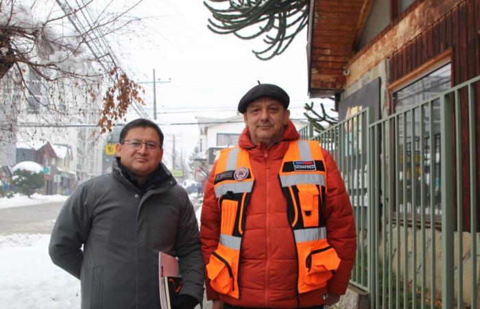 Il governo attiva i servizi nonostante un sistema frontale con nevicate e basse temperature ad Aysén