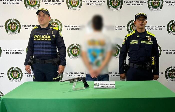 Un minore di 14 anni è stato sorpreso con un’arma a Neiva • La Nación