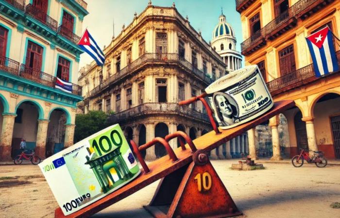 Aumento discreto del dollaro e calo dell’euro nel mercato valutario informale a Cuba