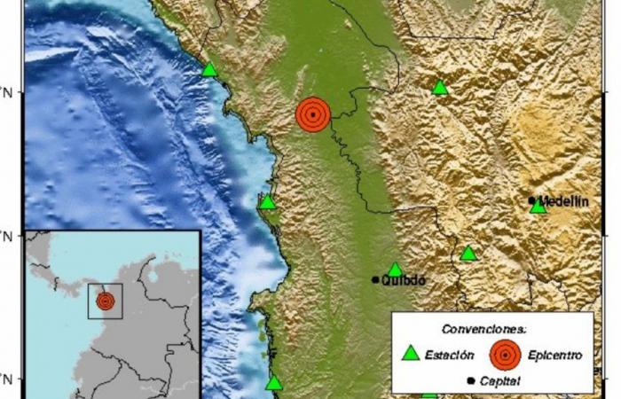 Un forte terremoto di magnitudo 4.2 ha scosso questo pomeriggio la Colombia