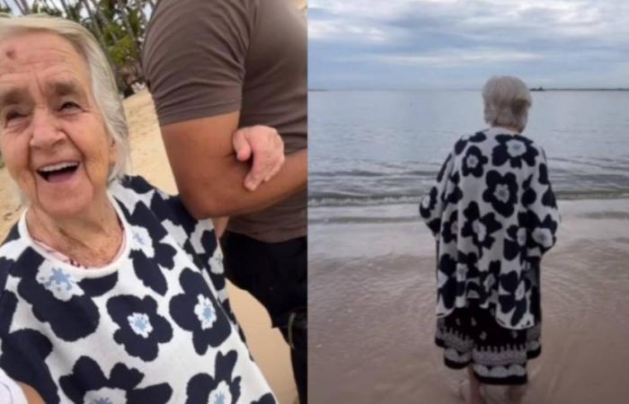l’emozionante momento in cui Inesita, la nonna tiktoker, ha incontrato il mare a 89 anni