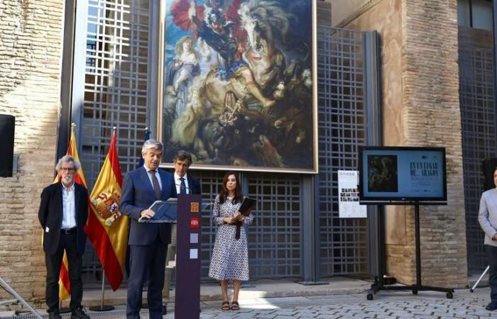 Mostre in Aragona | Il San Giorgio nell’Aljafería a grandezza naturale di Rubens inaugura la mostra “In un luogo di…”