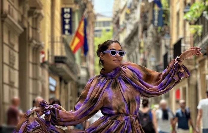 Galilea Montijo brilla a Barcellona con la moda messicana