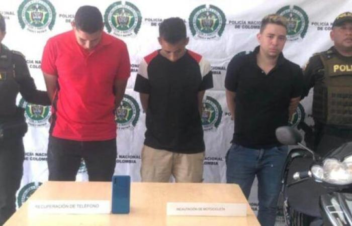 Tre uomini catturati per furto di cellulari nel sud di La Guajira