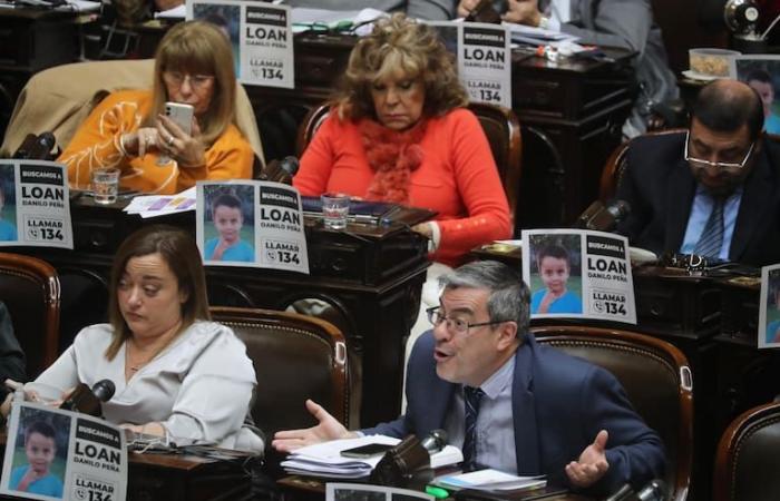 Lombardi ha criticato i deputati dell’Unión por la Patria per aver affisso sui banchi i manifesti del Prestito
