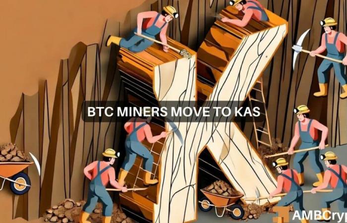 Il miner Bitcoin Marathon si sposta su Kaspa: KAS aumenta del 10% in 24 ore