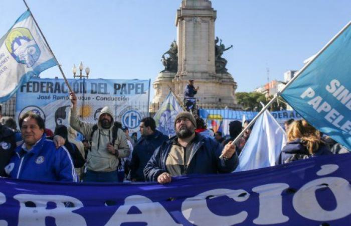 Le organizzazioni sociali protestano al Congresso contro il progetto di Javier Milei