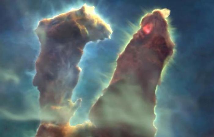 Viaggia attraverso gli imponenti Pilastri della Creazione in questo video della NASA