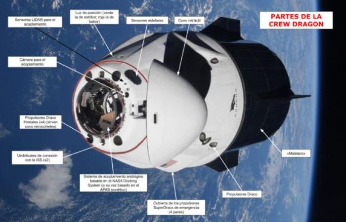 La nave USDV di SpaceX che avrà il compito di inviare la ISS sul fondo del Pacifico