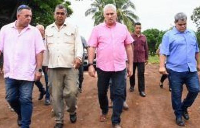 Il presidente cubano visita il municipio di Aguada de Pasajeros – Escambray, a Cienfuegos