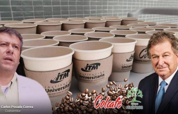 Bicchieri di bucce di caffè, un’invenzione del Colcafé di cui i Gilinski approfitteranno