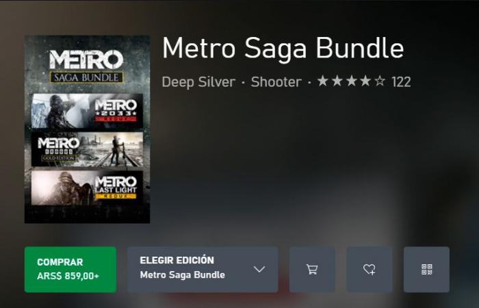 Last Light Redux e Metro Exodus Gold Edition per PC a meno di 1 dollaro USA nel Microsoft Argentina Store