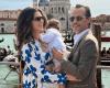 Nadia Ferreira Marc Anthony e il suo bambino a Venezia in festa
