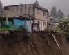 Tre case sul punto di crollare a causa dell’inverno a Nariño