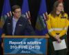 Cause umane sospettate per la maggior parte degli incendi in Alberta