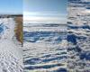 Il mare della Terra del Fuoco era ghiacciato a causa delle basse temperature